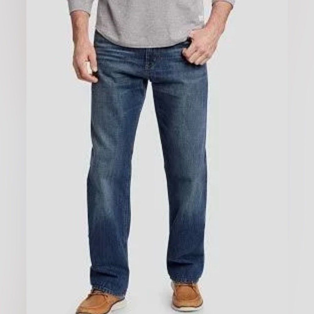 Relaxed Fit Jeans for Men 40 X 34 Dark Wash